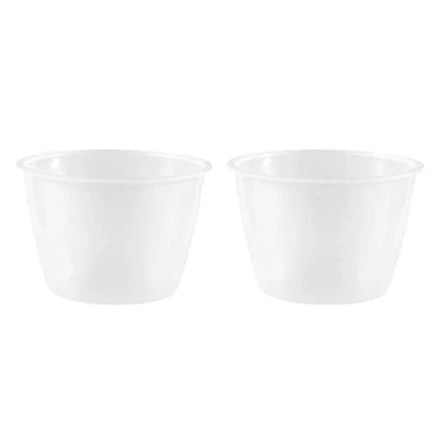 Image of Plastic 120ml Electric Cooker Rice Measuring Cup 2pcs Clear White
