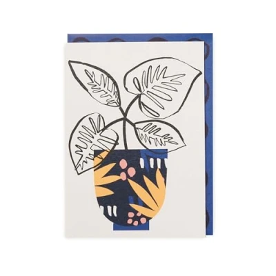 Image of Kindred Leafy Plant Greetings Card