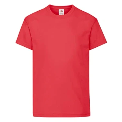 Image of Fruit of the Loom Kids Value Short Sleeve T Shirt Red 9 11