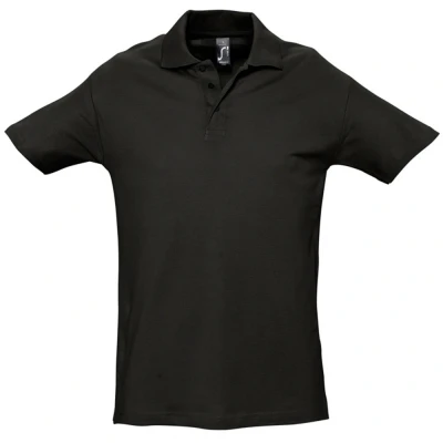 Image of Sols Spring men&#039;s Polo shirt in Black