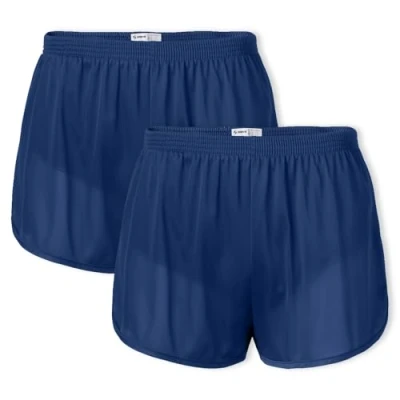 Image of Soffe Men&#039;s Ranger Panty Running Short, Navy (2 Pack), XX Large