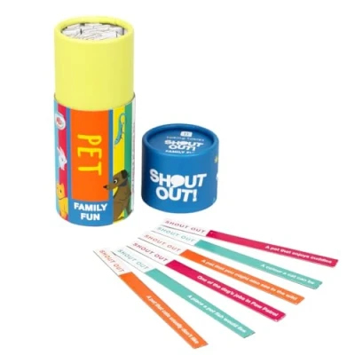 Image of Talking Tables Family Fun Pet Shout Out Travel Games 160 Sticks Plastic Free, For Boys or Girls Product and Packaging has been designed to last 2+ Players, Ages 3+