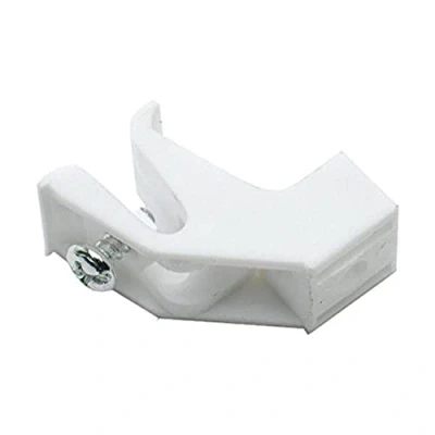Image of Merriway BH04069 (10 Pcs) Curtain Track Rail Brackets for Decorail Integra White Pack of 10 Pieces