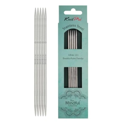 Image of KnitPro Mindful (15cm 3.25mm) Double Pointed Needles 1 Set