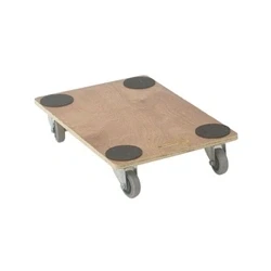 Image of VFM Brown Economy 910x610x135mm Wooden Dolly