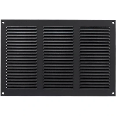 Image of 12&quot; x 8&quot; Inch (Outer Dimensions) Anthracite Air Vent Cover Steel Return Grilles for Ceiling and Sidewall HVAC with Protection Screen (300 200 mm)