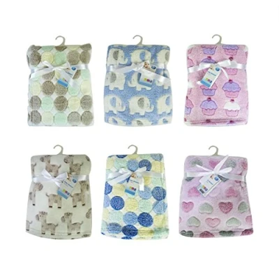 Image of First Steps Fleece Baby Blanket (6 Assorted Design, 75 x 100 cm)