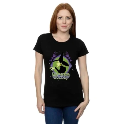 Image of Absolute Cult Wizard of Oz Women&#039;s Wicked Witch T Shirt Black Large