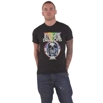 Image of Imagine Dragons T Shirt Skull Band Logo Official Unisex Black XXL