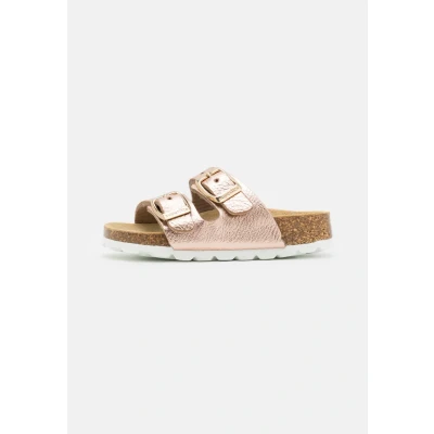 Image of Superfit Fussbettpantoffel Sandals Slippers for kids, Size: 6.5/7, Bronze High quality imitation leather