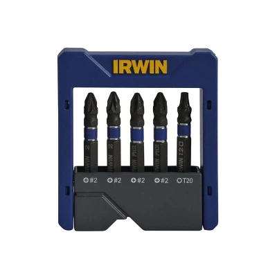 Image of IRWIN 1923433 Impact Screwdriver Pocket Bit PZ/PH/TX (Set of 5)