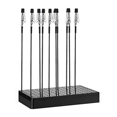 Image of Spray Paint Clamps, Airbrush Holder Clamp, Model Making Tool, Painting Stand Base and 10 Pcs Alligator Clip for Hobby (Black)