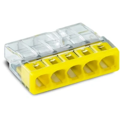 Image of WAGO connection terminals 2273 205 5 wires, up to 2.5 mm², 100 pieces, COMPACT terminal for solid conductors, confirmed application safety, smallest possible design