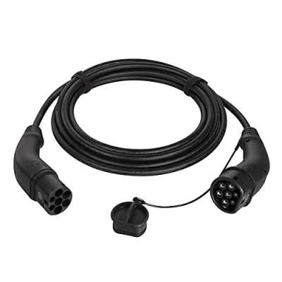 Image of Harting EVC0102 Electric Car Charger Type 2 3 Phase 32A 22kW 7.5m/CERTIFIED CABLE BLACK