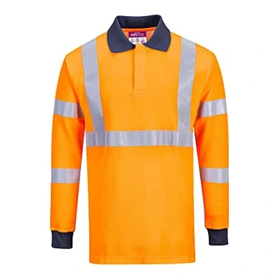 Image of Flame Resistant RIS Polo Shirt (Orange) XXL