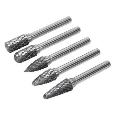 Image of Sealey Tungsten Carbide Rotary Burr Set 5pc