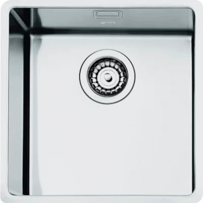 Image of Kitchen Sink Made of Stainless Steel with a Single Bowl from Smeg Mira VFU40SFR