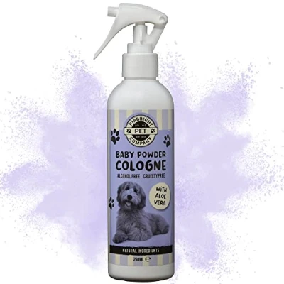 Image of Pirbright Pet Company Dog Cologne Perfume Sweet Smelling Fragrance Scent Allergen Free Deodorant Spray 250ml Alcohol Eliminates Pets Odours