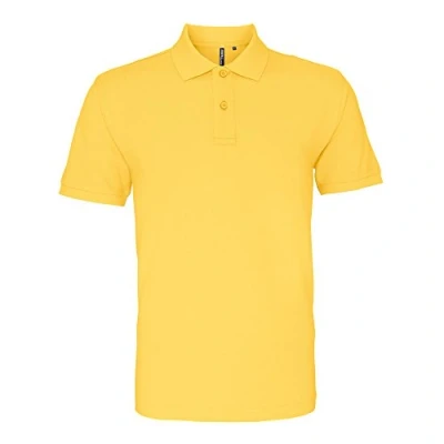Image of Asquith &amp; Fox Men&#039;s Polo Shirt, Yellow (Mustard 000), Large (Size:Large)
