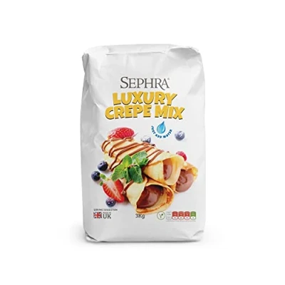 Image of Sephra Luxury Crepe Mix (Case of 4 x 3kg Bags) Add Water Only Ready