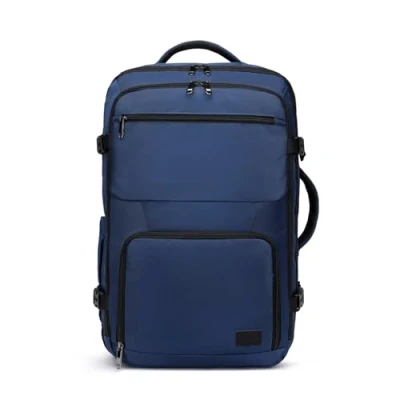 Image of Kono Cabin Bag 55x35x20cm Carry ons Luggage Travel Backpack Flight Shoulder 38L Hand (Navy)
