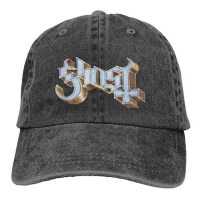 Image of Baseball Cap Summer Sun Visor Ghost Logo Hip Hop Caps Band Cowboy Hat Peaked Hats Birthday Gift Christmas