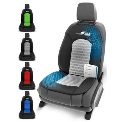 Image of Walser car Comfort seat cover S Race, Rated Very Good* universal and protective pad, protector for cars vans, anthracite/black