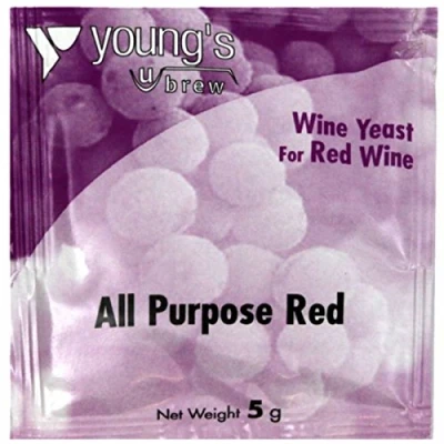 Image of Youngs Brew Wine Yeast for Red All Purpose 5g Sachet