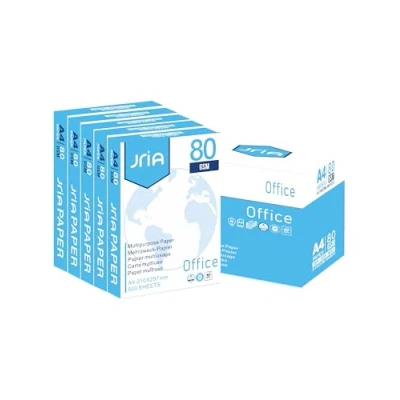 Image of A4 White Printer Paper Home &amp; Office Multi Purpose Copy 210x297mm, 80gsm, 5 Ream, 2500 Sheets Multifunction Laser Inkjet (5 Reams, Sheets)