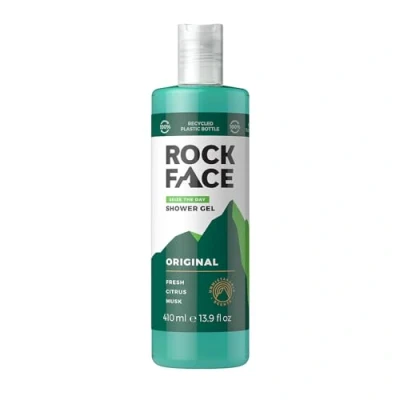 Image of Rock Face Original Shower Gel 410ml All in One Body Wash Fresh Citrus Scent Suitable for Hair and Long Lasting