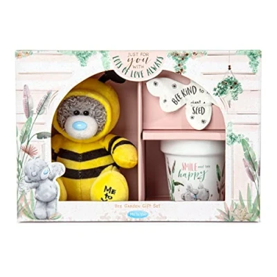 Image of Me to You Bear AGZ01159 Tatty Teddy Bee Garden Gift Set with Plush Official Collection, ONE Size, Yellow