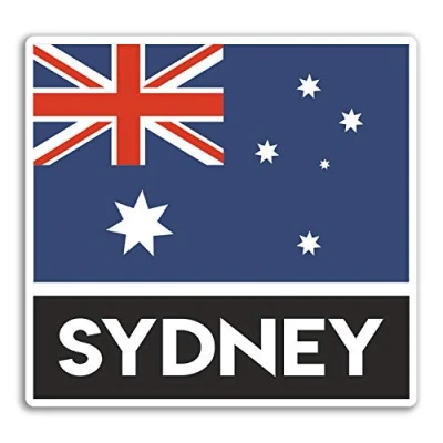 Image of 2 x 10cm Sydney Australia Vinyl Stickers Travel Sticker Laptop Luggage #33161 (10cm Wide)