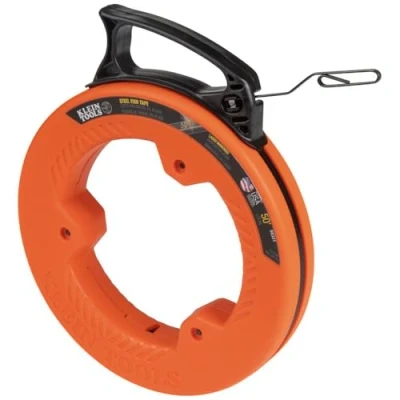 Image of Fish Tape, Steel Wire Puller with Double Loop Tip, Optimized Housing and Handle, 3 mm x 15.2 m Klein Tools 56331