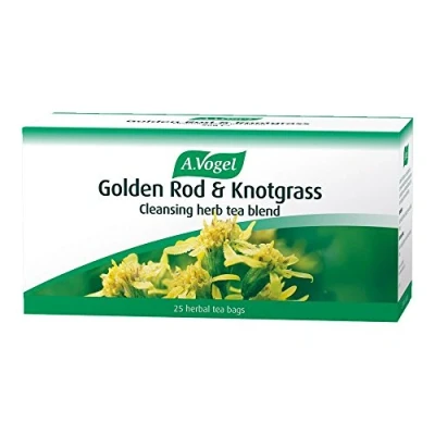 Image of A.Vogel Golden Rod &amp; Knotgrass Cleansing Herb Tea Blend Organically Grown Herbs Rod, Wild Pansy, Horsetail, Birch Leaves 25 Teabags