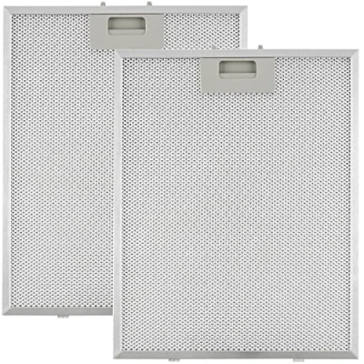 Image of Cooker Hood Metal Grease Filter for Many Leading Brand of Hood/Extractor Fan Vent 320 x 260mm Pack 2 Silver