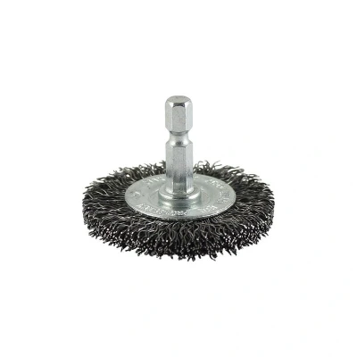 Image of 5x TIMCO Drill Wheel Brush Crimped Steel Wire 75SWC
