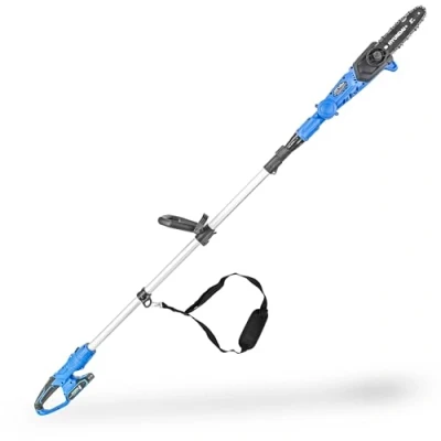 Image of Hyundai 20V Cordless Pole Saw, 2Ah Battery and Charger, Lightweight Telescopic reach