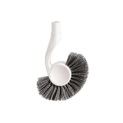 Image of simplehuman BT1094 Replacement Toilet Brush Head, Easy Screw On, Stiff Outer Bristles, White Plastic