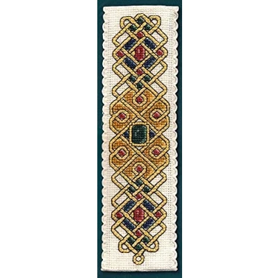 Image of Textile Heritage Collection Cross Stitch Bookmark Kit Celtic Jewel