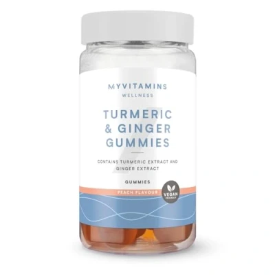 Image of Turmeric &amp; Ginger Gummies 60gummies Peach