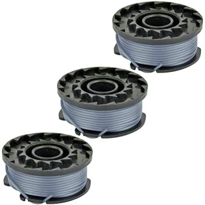 Image of SPARES2GO Spool Line Feed for Spear &amp; Jackson CLGT2425H Strimmer Trimmer (Pack of 3)