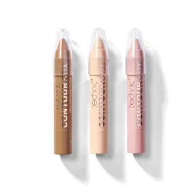 Image of Technic Contour Stix Cream Set Pack Of 3 Contouring, Concealing and Highlighting Crayons Easy To Use, Ultra Creamy Formula That Goes on Smoothly Shape, Define Sculpt Your Features
