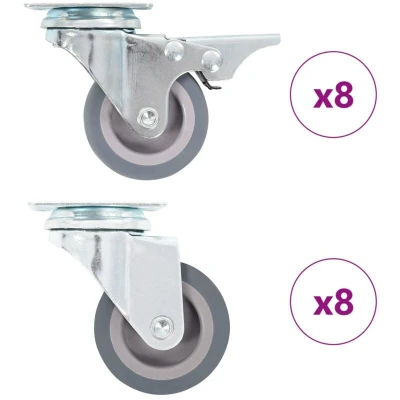 Image of vidaXL 16 pcs Swivel Casters 50 mm