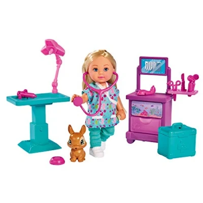 Image of Simba 105733486 Evi Love Veterinary Clinic Doll, Assorted