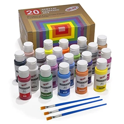 Image of Quay 20 Colour Acrylic Painting Set, x 60ml