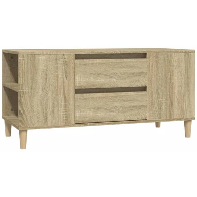 Image of vidaXL TV Cabinet Sonoma Oak 102x44.5x50 cm Engineered Wood