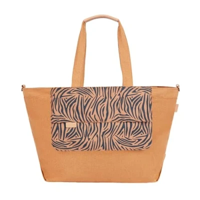 Image of Babymoov Tote Changing Bag, Timeless Style Baby 35L Nappy Multipurpose, Plenty of Storage, Mat, Stroller Clips &amp; Shoulder Strap Included, 2 in 1, 3L Detachable Pouch, Zebra