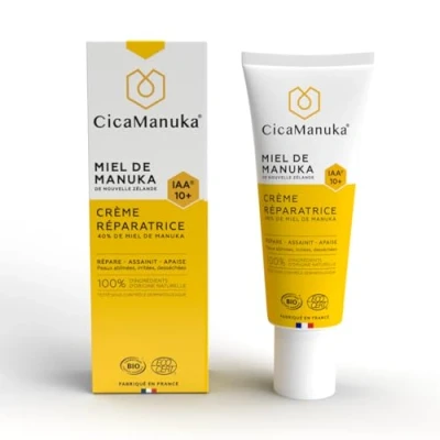 Image of CicaManuka Repairing Cream 40% of Manuka Honey IAA 10+ Organic 40ml