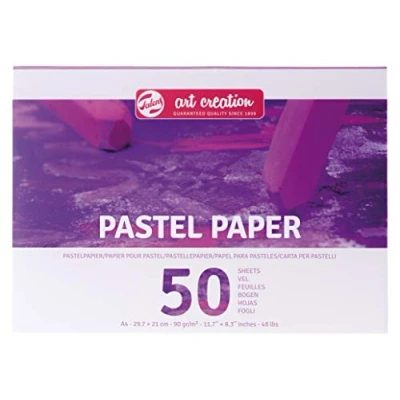 Image of Talens Art Creation A4 Pastel Paper 50 Sheets, 21.1 x 29.7 0.9 cm, White
