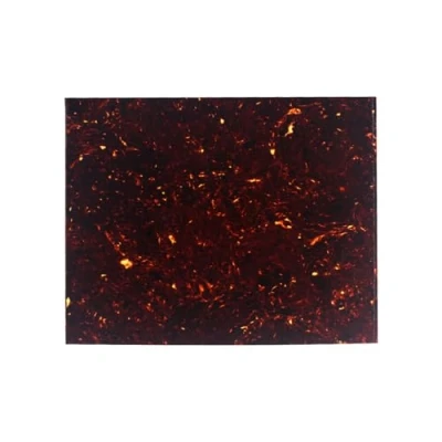 Image of FLEOR 20X17cm Acoustic Guitar Pickguard Material Anti scratch Blank Sheet Self adhesive Backing for Most CuSTm, Brown Tortoise Shell